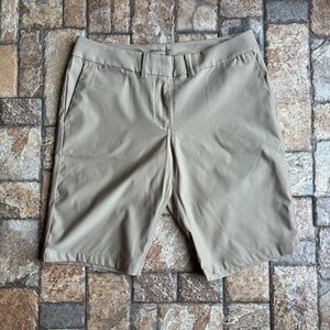 Nike Dri Fit Womens Tan Golf Shorts